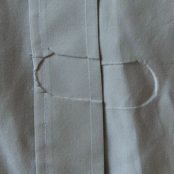 Editions By Van Heusen Short Sleeve Button Down Shirt Sz 17.5 Tan Neutral Safari - Picture 5 of 10